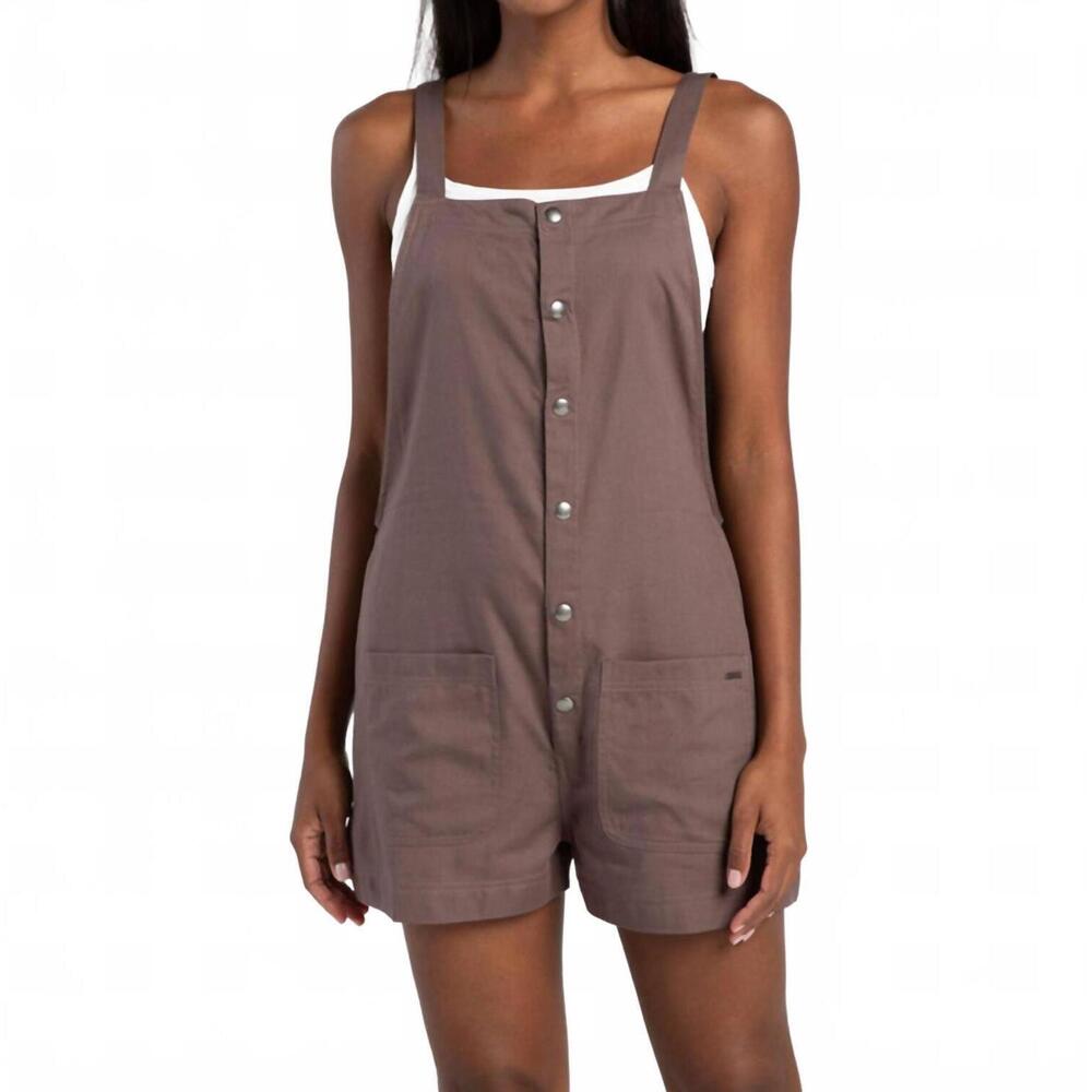 NEW VOLCOM stone strut romper in slate grey